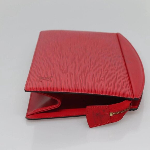 LOUIS VUITTON Epi Trousse Crete Clutch Bag Red - Picture 4 of 15